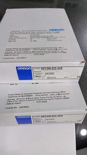 Omron Relay My2N-D2-Gs Contact Load: High Power