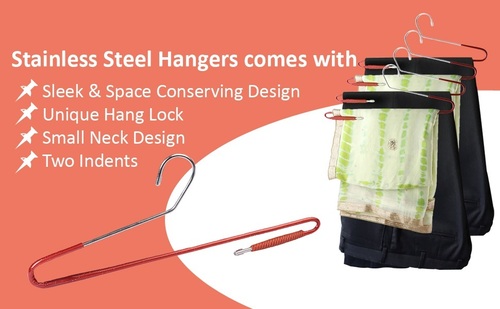 Stainless Steel Cloth Hanger Set