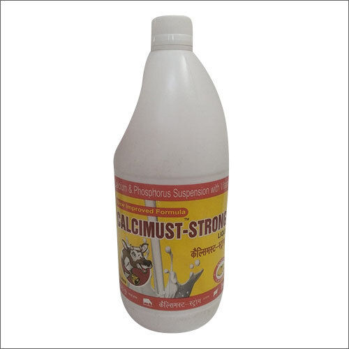 Veterinary Calcimust Strong Liquid for Calcium and Phosphorus Suspension with Vitamins