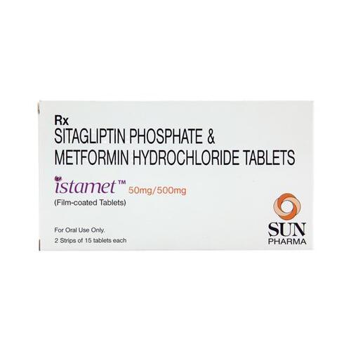 Istamet (Sitagliptin-metformin) 50mg/500mg Tablets General Medicines