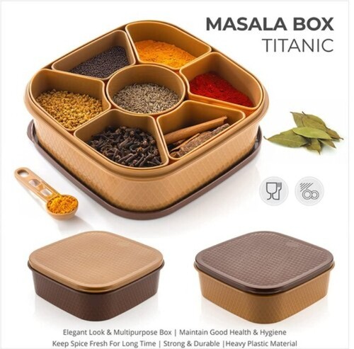 Plastic Masala Spice Container Box