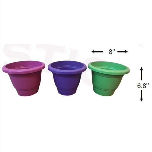 8 Inch Dulex Multi Colour Pot