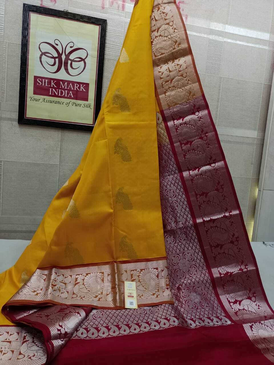 silver jarie pure kanjivaram silk saree