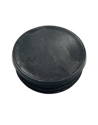 Pipe End Cap-2 Inch Round - Color: Black