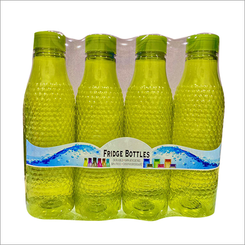 4 Pcs Honey 1000 Fridge Plastic Water Bottle Set