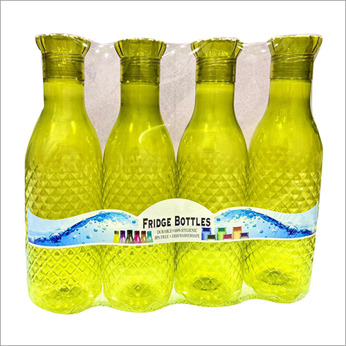 4 Pcs Capture Fridge Plastic Water Bottle Set