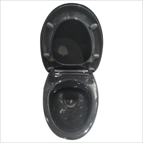 Ceramic Black Floor Mounted Toilet Seat