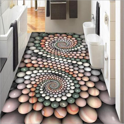 3D Bathroom Digital Floor Tiles