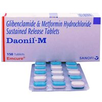 Daonil-M (Glibenclamide-Metformin) 5mg/500mg SR Tablets