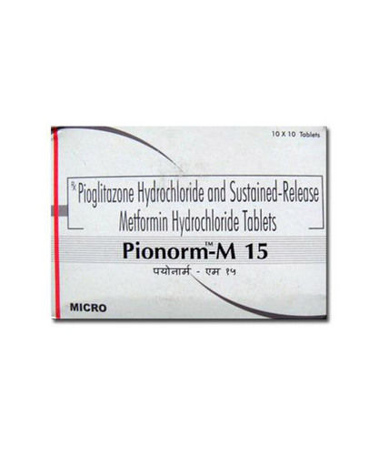 Pionorm-M (Pioglitazone-Metformin) 15mg/500mg SR Tablets