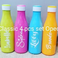 Plastic Water Bottle Set of 4 Piece