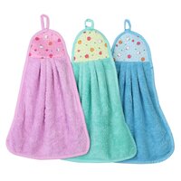 Microfiber Kitchen Hanging Hand Towel Double Side