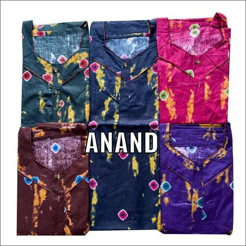 Available In Different Color Ladies Indo Western Cotton Nighty