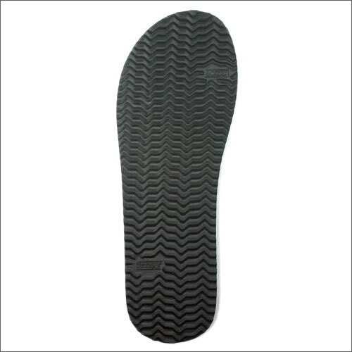Black Microcellular Rubber Slipper Sole