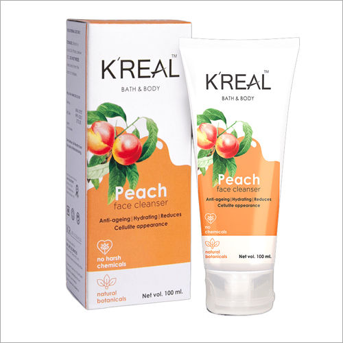 100Ml Peach Vitamin C Face Cleanser Age Group: All