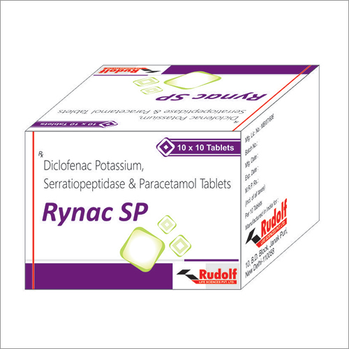 Diclofenac Potassium Serratiopeptidase And Paracetamol Tablets