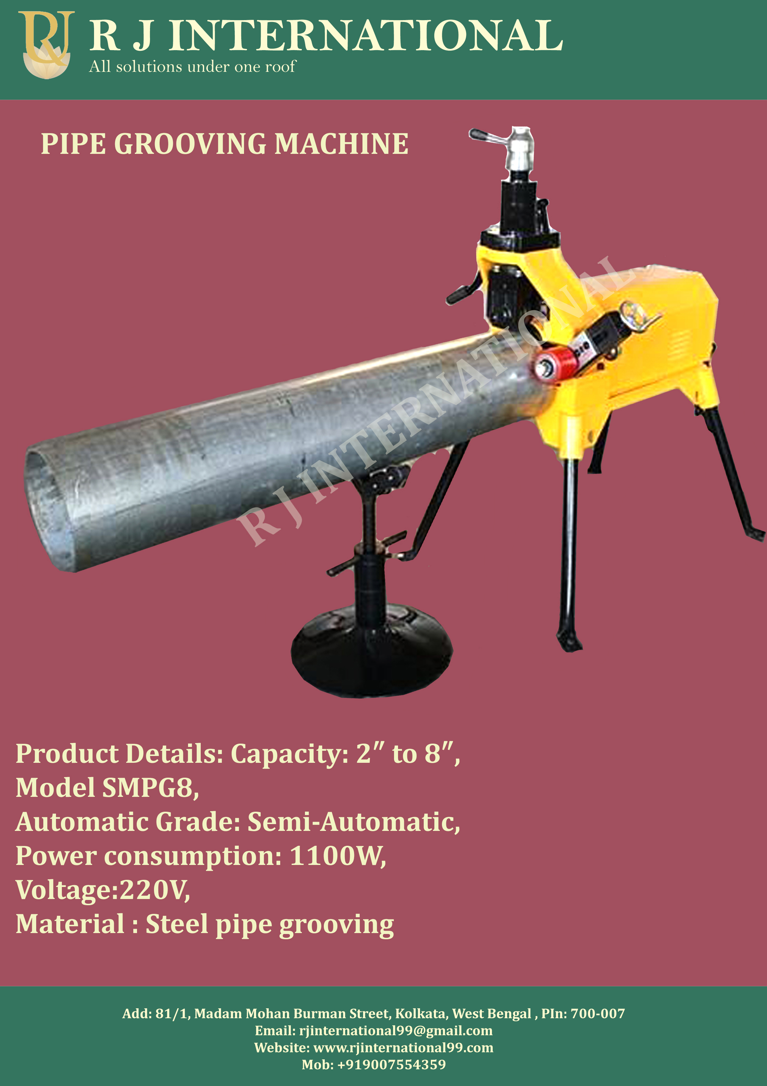 Pipe Grooving Machine