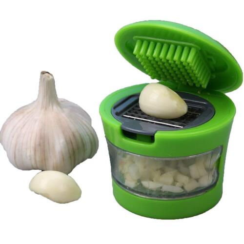Plastic Steel garlic Crusher with Extra Blade