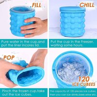Silicone Ice Cube Maker Space Saving Ice Cube Genie