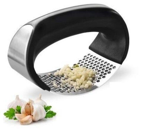 Silver Stainless Steel Garlic Press