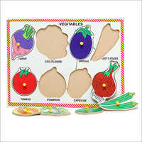 Vegetable Picture Tray With Knobs