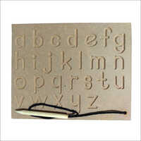 Wooden Small ABC Writing Practice Tracing Slate Board with Dummy Pencil