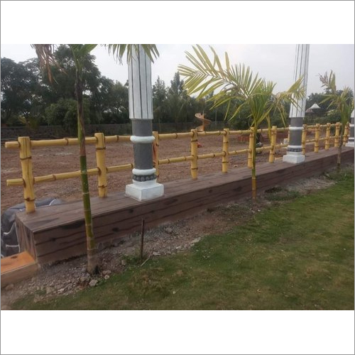 Natural Looking Cement Bamboo Railing Works