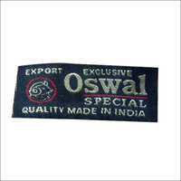 Nylon Clothing Label - Rectangular Polythene Bag Packaging, Matte Printed Surface Finish