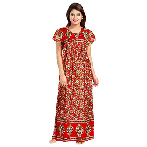 Ladies Printed Cotton Nighty