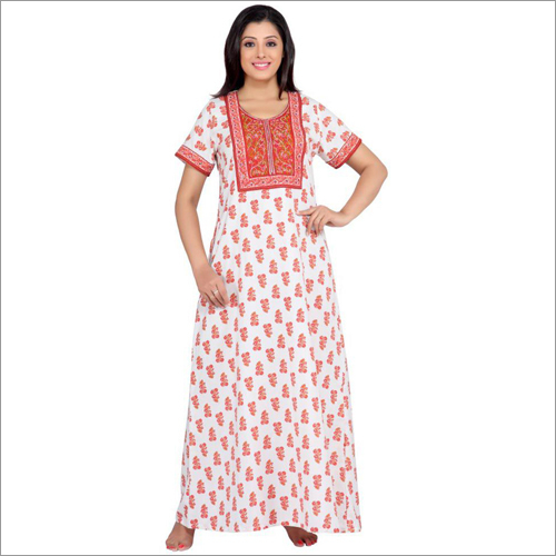 Ladies Fancy Cotton Nighty