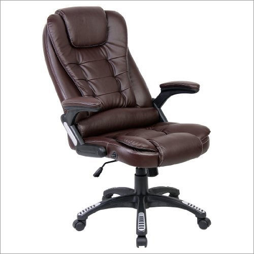 Brown Genuine Leather Executive High Back Chair