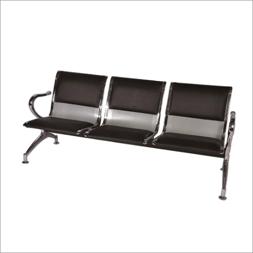 Stainless Steel Three Seater Waiting Chair