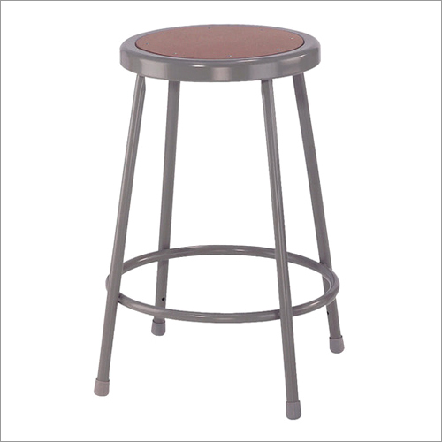 Polished Stainless Steel Frame  Lab Stool