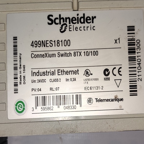 SCHNEIDER ELECTRIC 499NES18100 CONNEXIUMS SWITCH