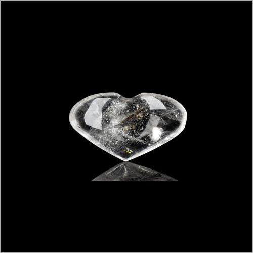 Clear Quartz Pub Heart