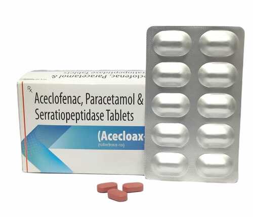 Aceclofenac Paracetamol and Serratiopeptidase Tablets