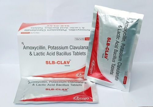 Amoxycillin Potassium Clavulanate & Lactic Acid Bacillus Tablets.