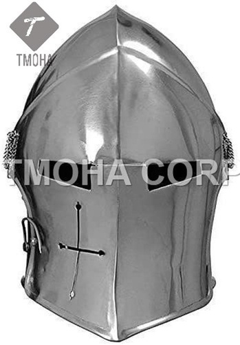 Medieval Armor Knight Barbuta Helmet