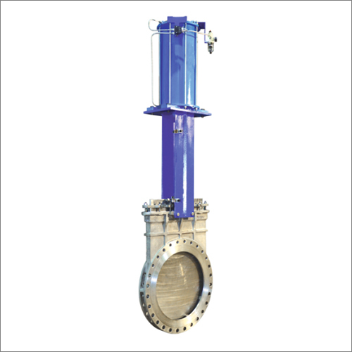 Blue Industrial Knife Gate Valves Actuator At Best Price In Pune 