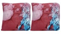 Polyester Decorative Cushion Cover 16.5x16.5 inch Marble Finish