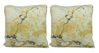 Polyester Decorative Cushion Cover 16.5x16.5 inch Marble Finish