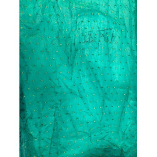 Green Chanderi Buti Fabric
