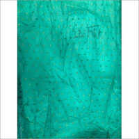 Green Chanderi Buti Fabric