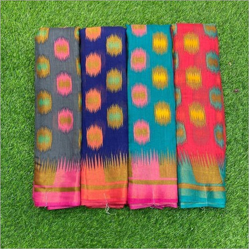 Different Available Ladies Party Wear Silk Brasso Saree