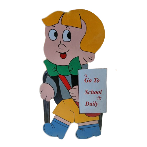 Plastic Go To School Daily Cut Out