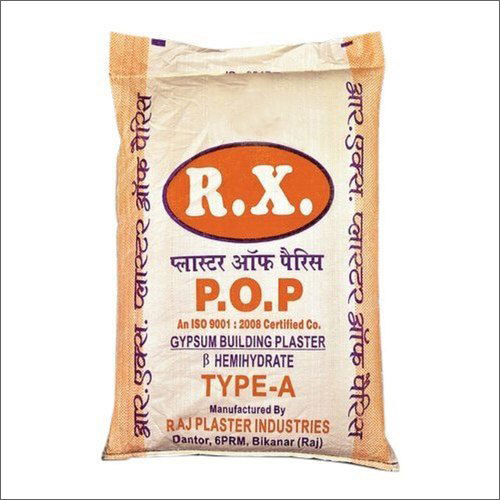 20 Kg Plaster Of Paris - White Powder for Ornamental Work Waterproof Coating for Walls and Ceilings Fire Hazard Reduction