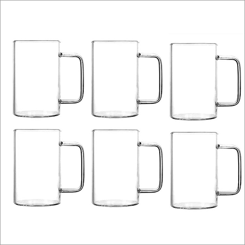 Glass 6 Pcs 270 Ml Borosilicate Tea Coffee Mug