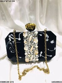 Party-wear Stylish Resin Clutch Bag