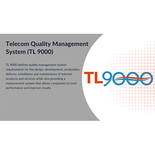 TL 9000 Telecom Quality Management System Services