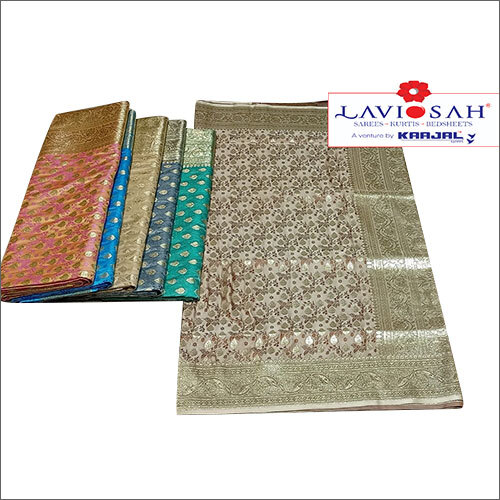 Casual Bridal Wear Katan Banarasi Saree